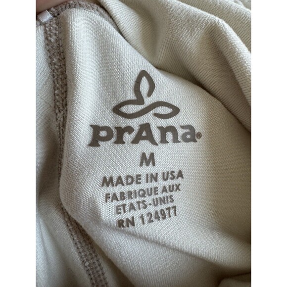 Prana Women’s Active Top Long Sleeves Medium Ivory Tan Women’s - Picture 2 of 7